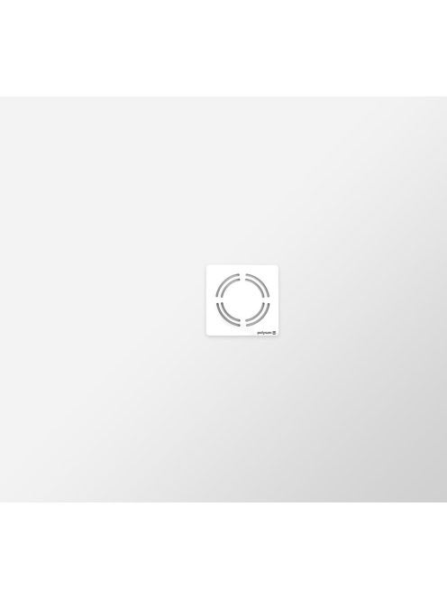 Polysan Flexia öntött márvány zuhanytálca 110x100 cm, fehér