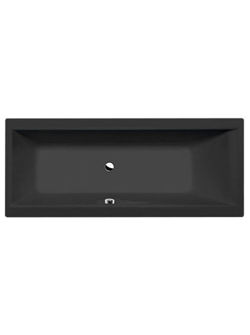 Polysan Cleo egyenes fürdőkád 170x70 cm, matt fekete 74611BM