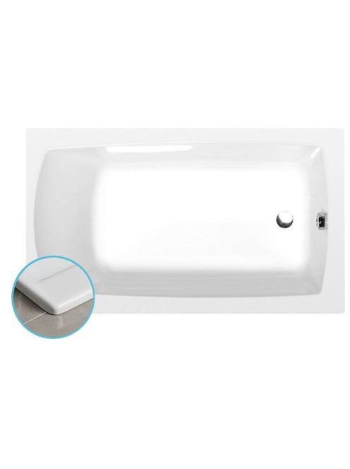 Polysan Lily Slim akril kád 130x70x39 cm, fehér 77511S - Für