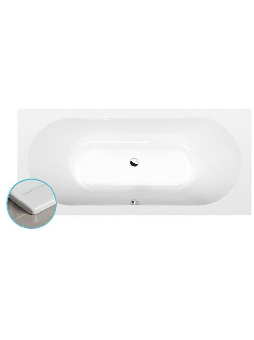 Polysan Viva B Slim akril kád 175x80x47 cm, fehér 88119S - F