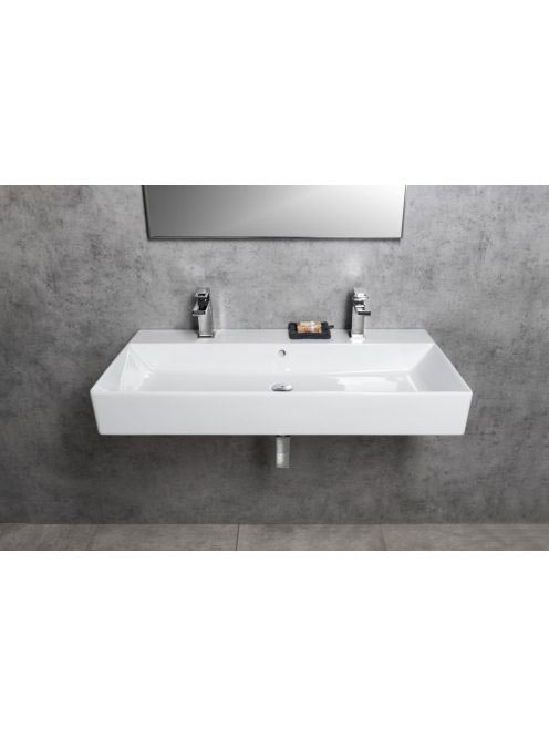 Sapho Gsi Kube X mosdó ExtraGlaze bevonattal 100x47 két csap