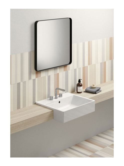 Sapho Gsi Kube X kerámia mosdó 55x47 cm, ExtraGlaze, fehér 9