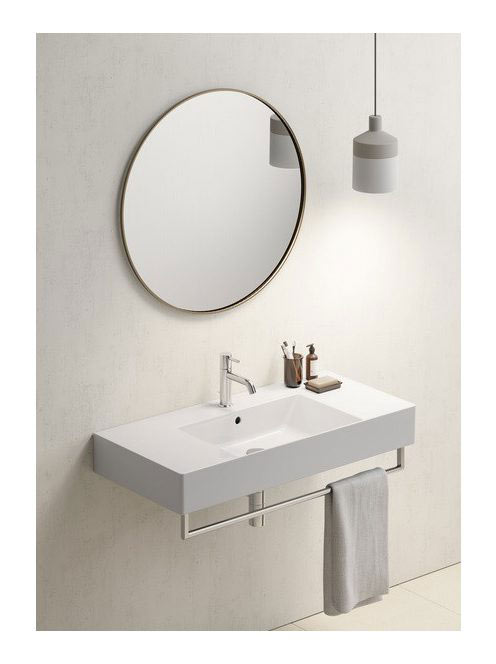 Sapho GSI KUBE X kerámiamosdó 100x47 cm túlfolyóval, fehér 9