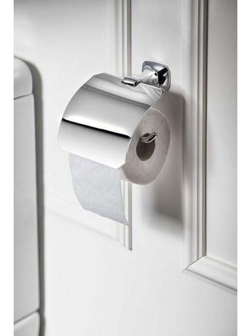 Sapho Aida WC-papír tartó fedéllel, króm AI007 - Fürdőszoba