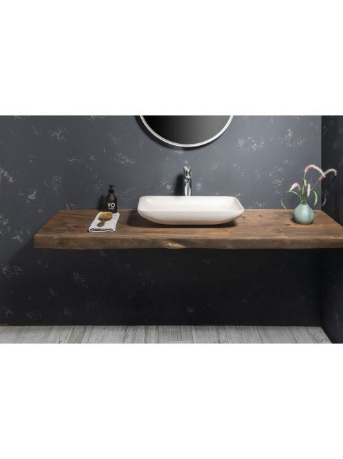 Sapho Infrane beton mosdó 57x37cm, fehér homokkő AR460 - Für