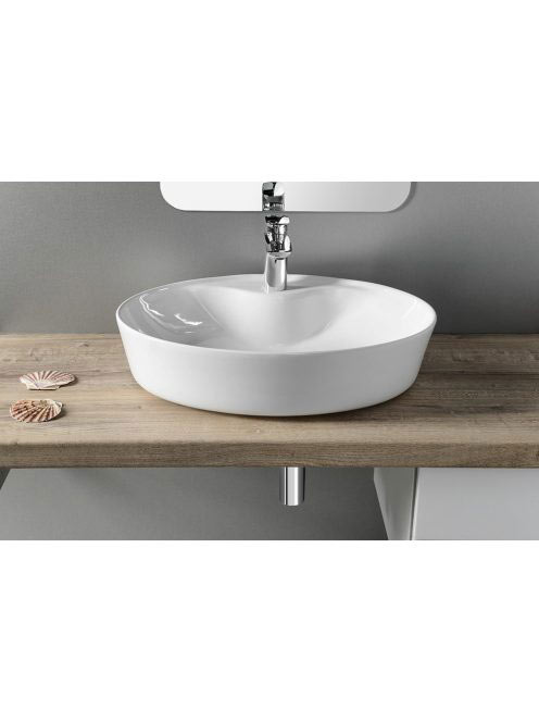 Sapho Mariana pultra szerelhető kerámia mosdó 57x41 cm, fehé