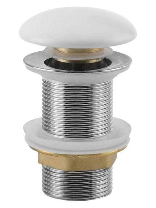 Sapho Klik-klak mosdó leeresztő, túlfolyó nélkül, fehér kerá