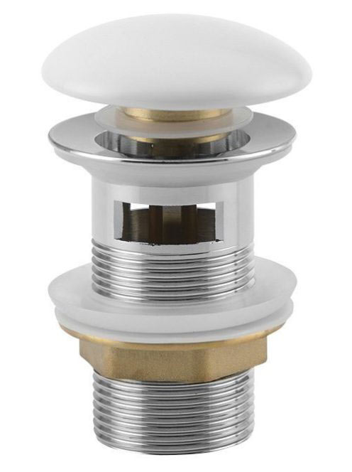 Sapho Click-Clack leeresztő mosdóhoz túlfolyóval, matt fehér