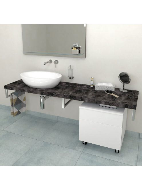 Sapho Avice mosdópult 130x49,5 cm, zúzott kő AV139 - Fürdősz