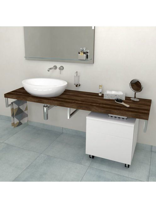 Sapho Avice mosdópult 140x49,5 cm, sötét tölgy AV1411 - Fürd