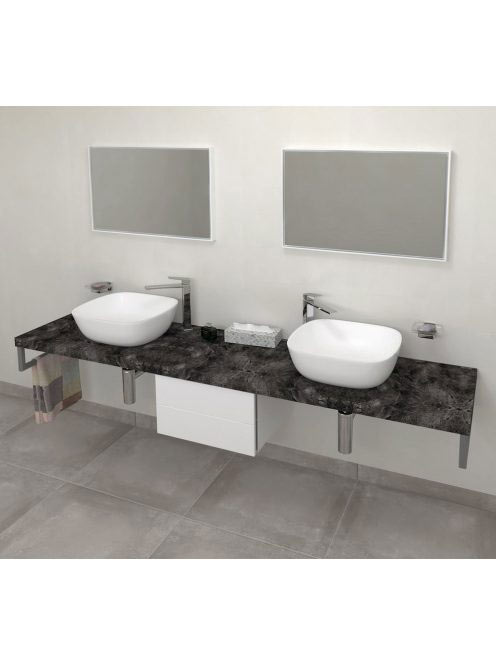 Sapho Avice mosdópult 170x49,5 cm, zúzott kő AV179 - Fürdősz