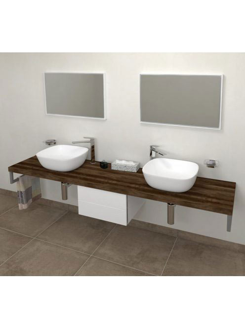 Sapho Avice mosdópult 240x49,5 cm, sötét tölgy AV2411 - Fürd