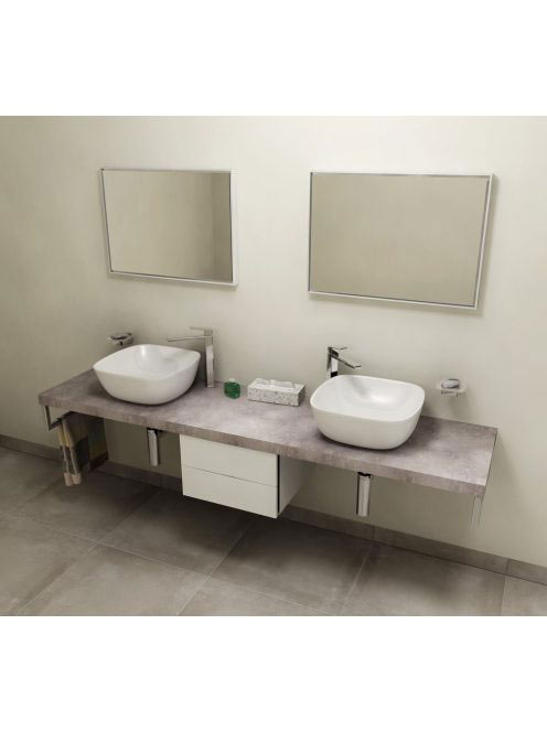 Sapho Avice mosdópult 250x49,5 cm, cement szürke AV257 - Für