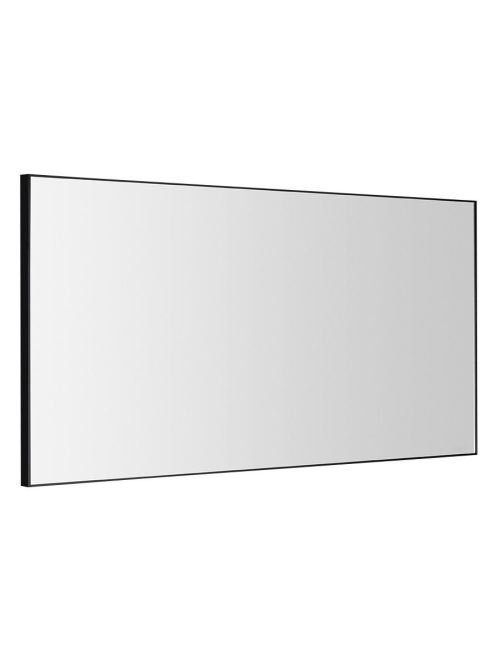 Sapho Arowana keretes tükör 120x60 cm matt fekete AWB1260 -