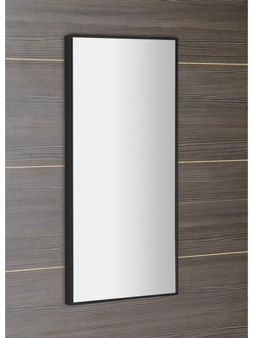 Sapho Arowana keretes tükör 35x90 cm matt fekete AWB3590 - F