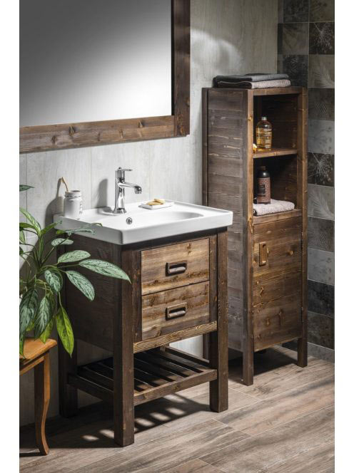 Sapho Brand álló mosdótartó szekrény 56x83x43 cm, barna BA06