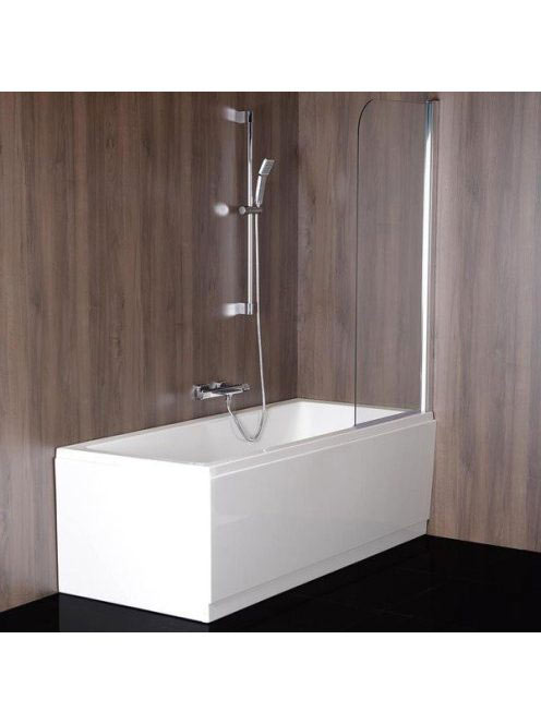 Polysan Spera kádparaván 75x150 cm, csiszolt alumínium keret