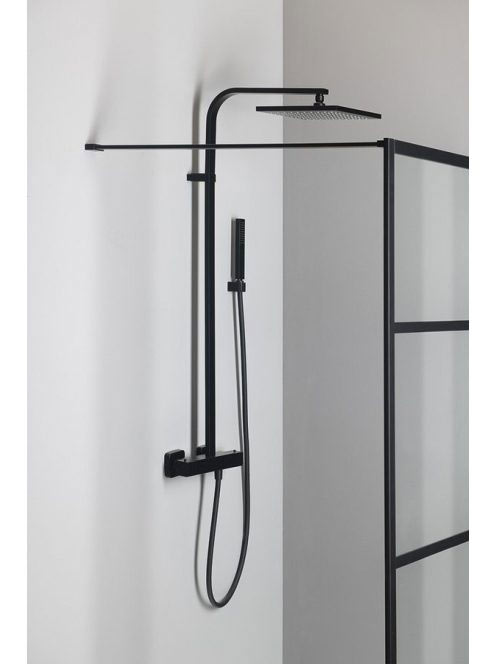 Sapho Gelco Cure Black merőleges merevítő 140 cm, matt feket