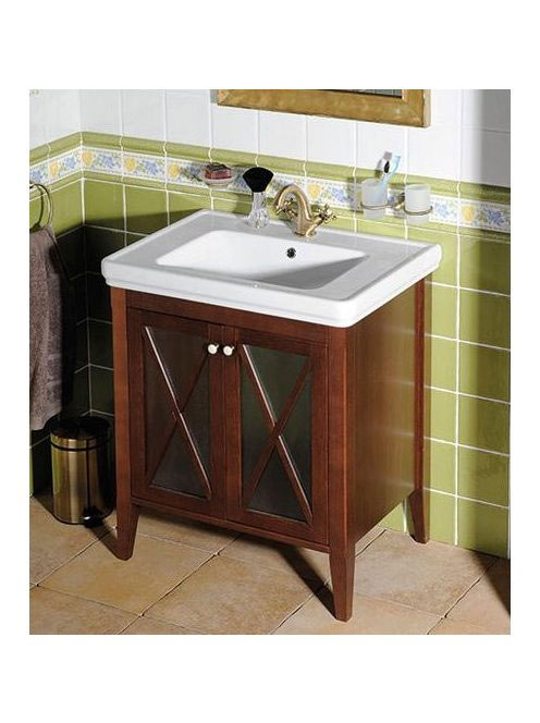 Sapho Cross Mosdótartó szekrény, 70 cm, Mahagóni CR075 - Für