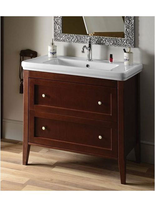 Sapho Cross Mosdótartó szekrény, 85 cm, Mahagóni CR091 - Für