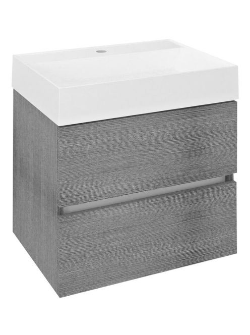 Sapho Odetta két fiókos mosdótartó szekrény 57x43,5 cm, ezüs