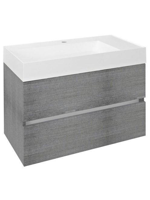 Sapho Odetta két fiókos mosdótartó szekrény 82x43,5 cm, ezüs