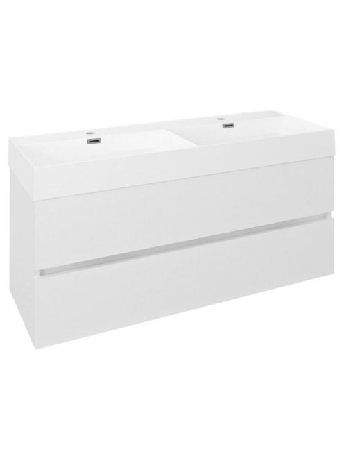 Sapho Odetta mosdótartó szekrény 118x43,5cm, fényes fehér DT