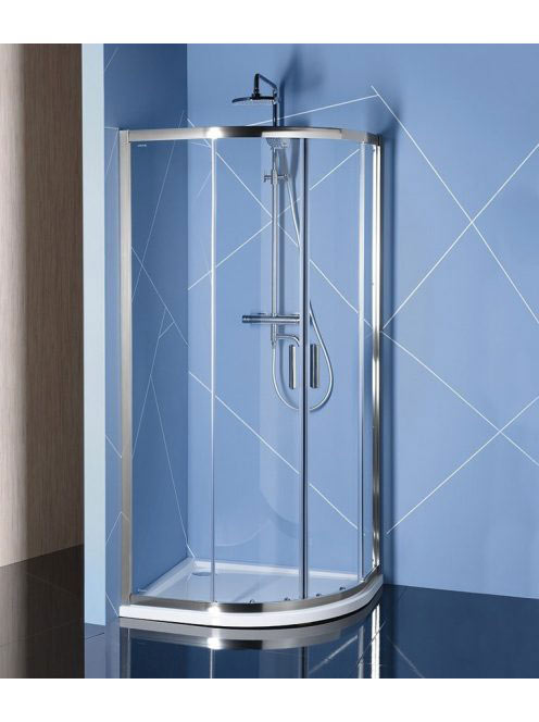 Polysan Easy Line íves zuhanykabin 190x100x80 cm transzparen