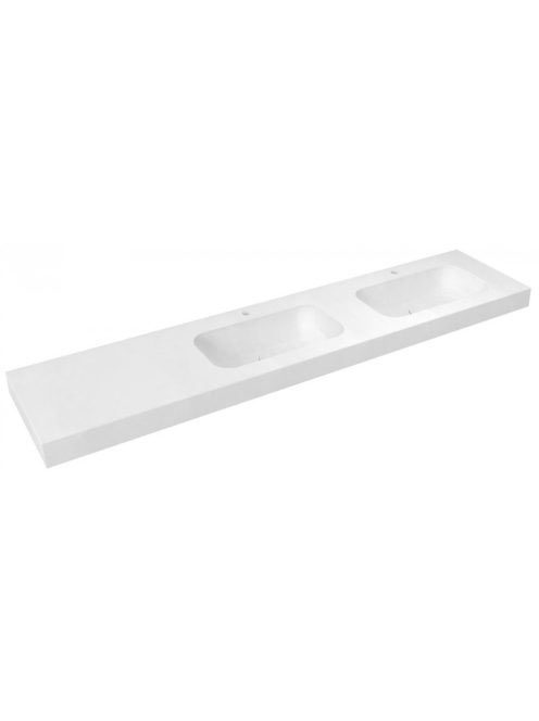 Sapho Emico Rockstone duplamosdó 240x50 cm, jobbos/matt fehé