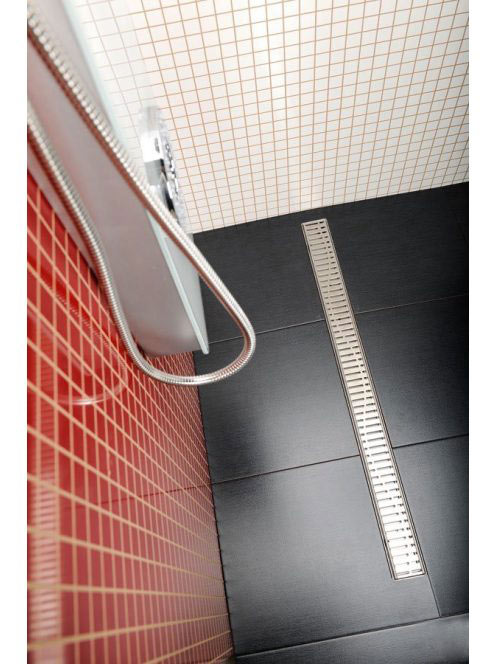 Sapho Gelco Manus Rozsdamentes acél zuhanyfolyóka 750x130x55