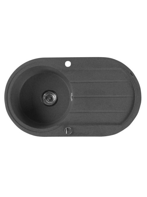 Sapho Gránit mosogató csepegtető tálcával 86x50 cm, túlfolyó