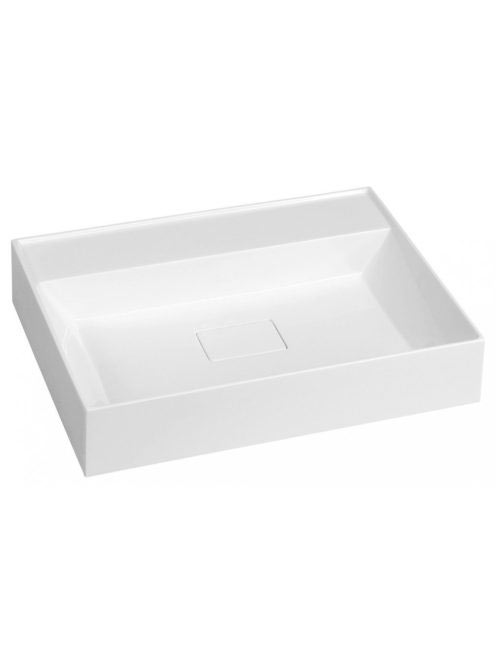 Sapho Godiva öntött márvány mosdó 58x44 cm, csapfurat és túl