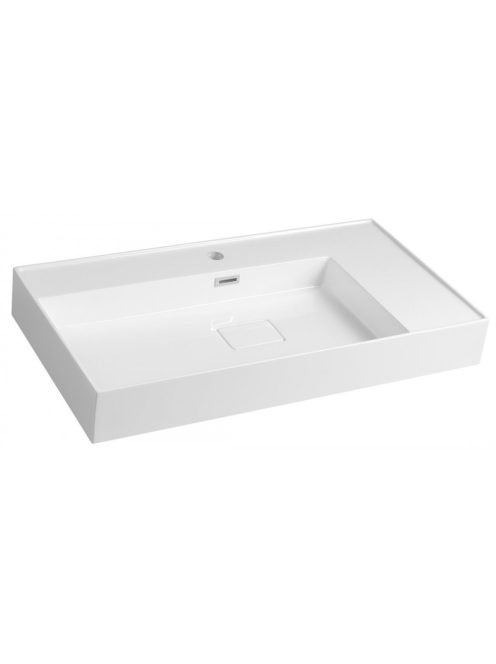 Sapho Godiva öntött márvány mosdó 83x44 cm, fehér GU083L - F