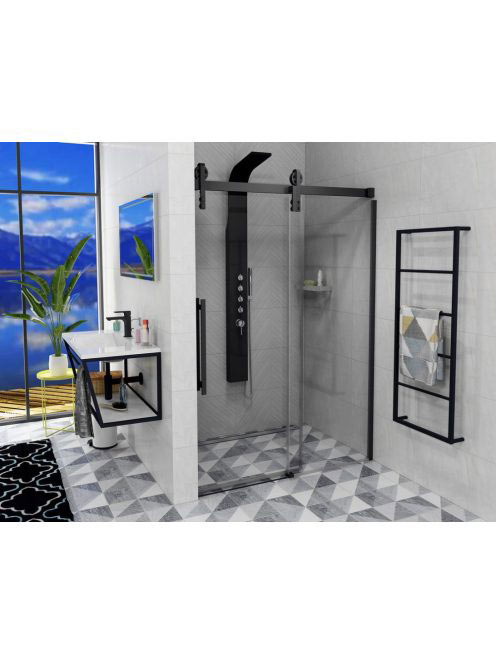 Sapho Gelco Volcano zuhanyajtó 120x218 cm transzparent üveg,