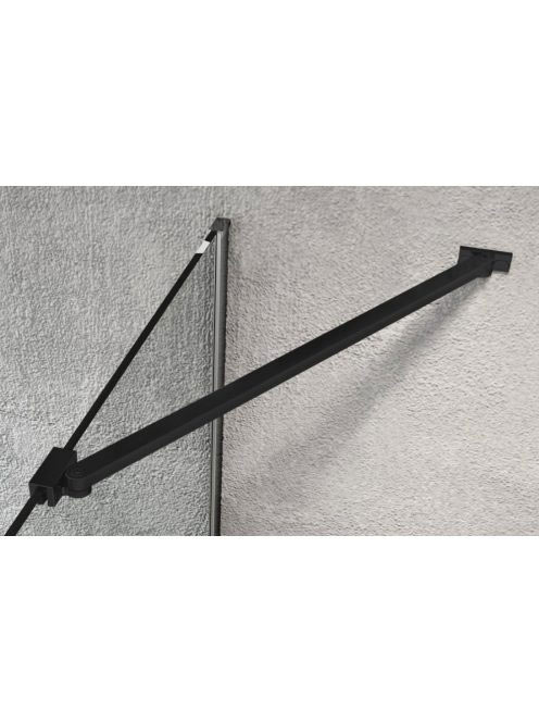 Sapho Gelco Vario Walk-In sarok merevítő 65 cm, matt fekete