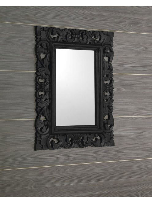 Sapho Samblung keretes tükör 60x80 cm, fekete IN128 - Fürdős