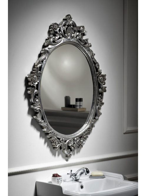 Sapho DESNA keretes tükör, 80x100cm, ezüst (IN344) - Fürdősz