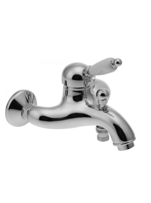 Sapho Kirké kádtöltő csaptelep fehér kerámia karral, zuhanys