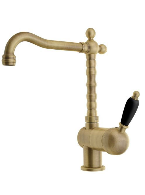 Sapho Kirké Black egykaros mosogató csaptelep, bronz KI14NB