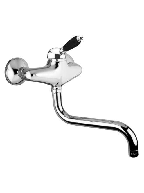 Sapho Kirké fali egykaros csaptelep, fekete kerámia karral,