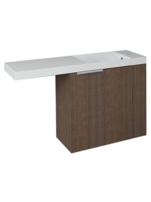 Sapho Latus VI mosdótartó szekrény 50x50x22 cm, jobbos, rusz