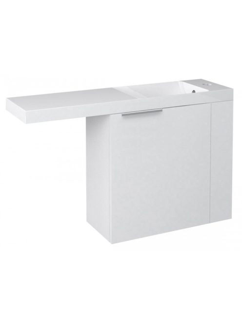 Sapho Latus VI mosdótartó szekrény 50x50x22 cm, jobbos, fehé