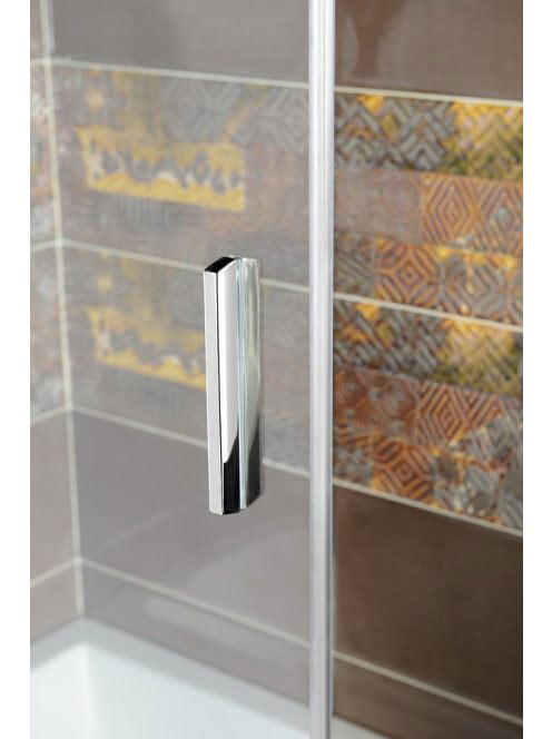 Polysan Deep zuhanyajtó kádperemre 130x165 cm, transzparent