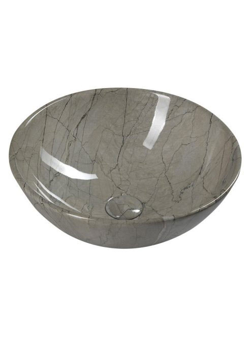 Sapho Dalma kerámia mosdó 42x42 cm, szürke márvány MM113 - F