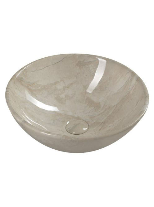 Sapho Dalma kerámia mosdó 42x42 cm, bézs márvány MM127 - Für