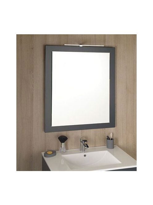 Sapho MITRA keretes tükör 92x72x4cm, antracit MT182 - Fürdős