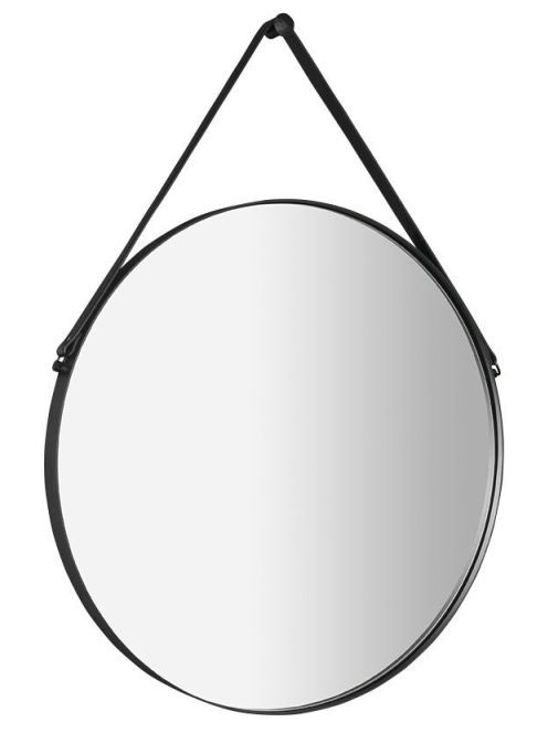 Sapho Orbiter kerek tükör 70 cm akasztóval matt fekete ORT07