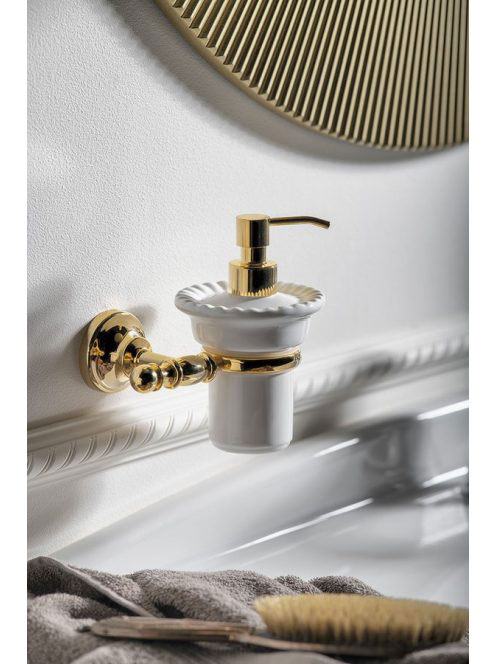 Sapho Perla Falra szerelhető szappanadagoló, arany PE1085 -