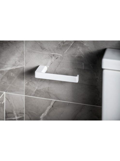 Sapho Pirenei fali WC-papír tartó, matt fehér PI2402 - Fürdő