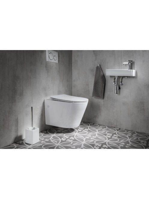 Sapho Paco RIMLESS fali WC csésze, mélyöblítésű, fehér PZ101